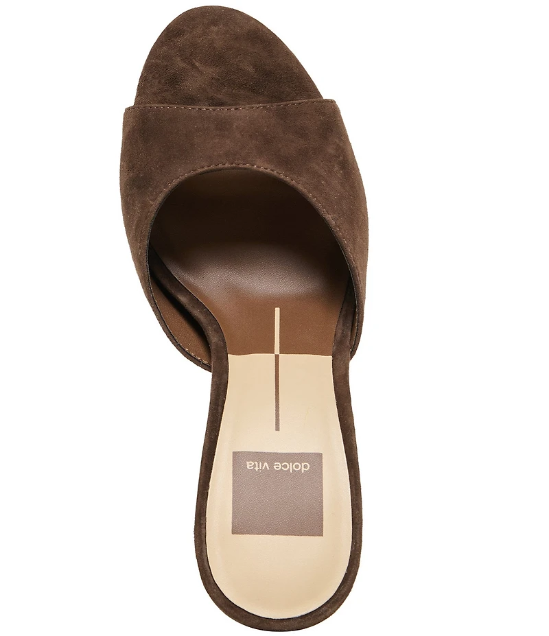 Dolce Vita Rosha Suede Dress Slide Sandals