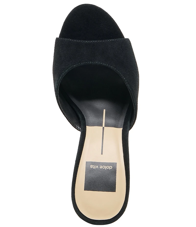 Dolce Vita Rosha Suede Dress Slide Sandals