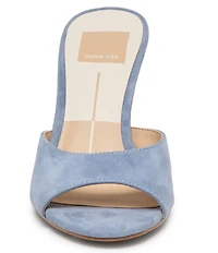 Dolce Vita Rosha Suede Dress Slide Sandals