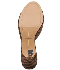 Dolce Vita Rosha Zebra Print Dress Slide Sandals