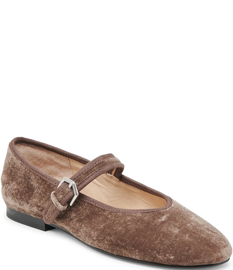 Dolce Vita Roslyn Velvet Mary Jane Ballet Flats