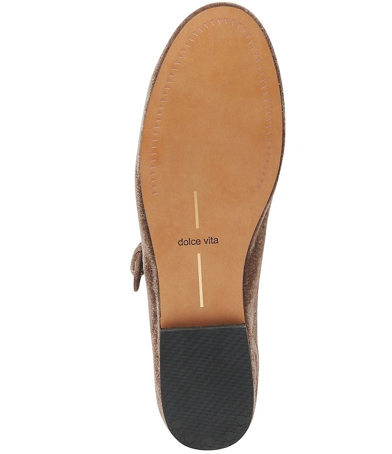 Dolce Vita Roslyn Velvet Mary Jane Ballet Flats