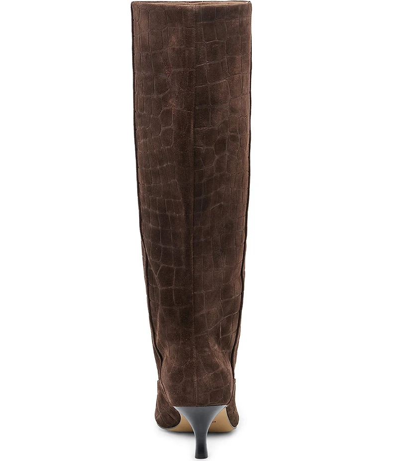 Dolce Vita Roxla Embossed Suede Tall Slouch Boots