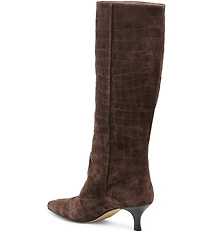 Dolce Vita Roxla Embossed Suede Tall Slouch Boots