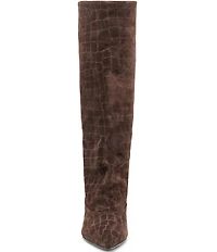 Dolce Vita Roxla Embossed Suede Tall Slouch Boots