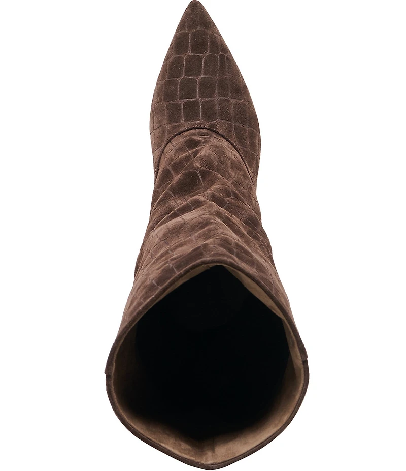 Dolce Vita Roxla Embossed Suede Tall Slouch Boots