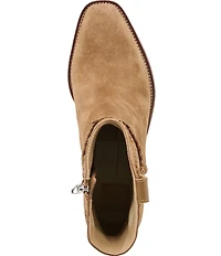 Dolce Vita Rudo Suede Stitching Detail Western Booties