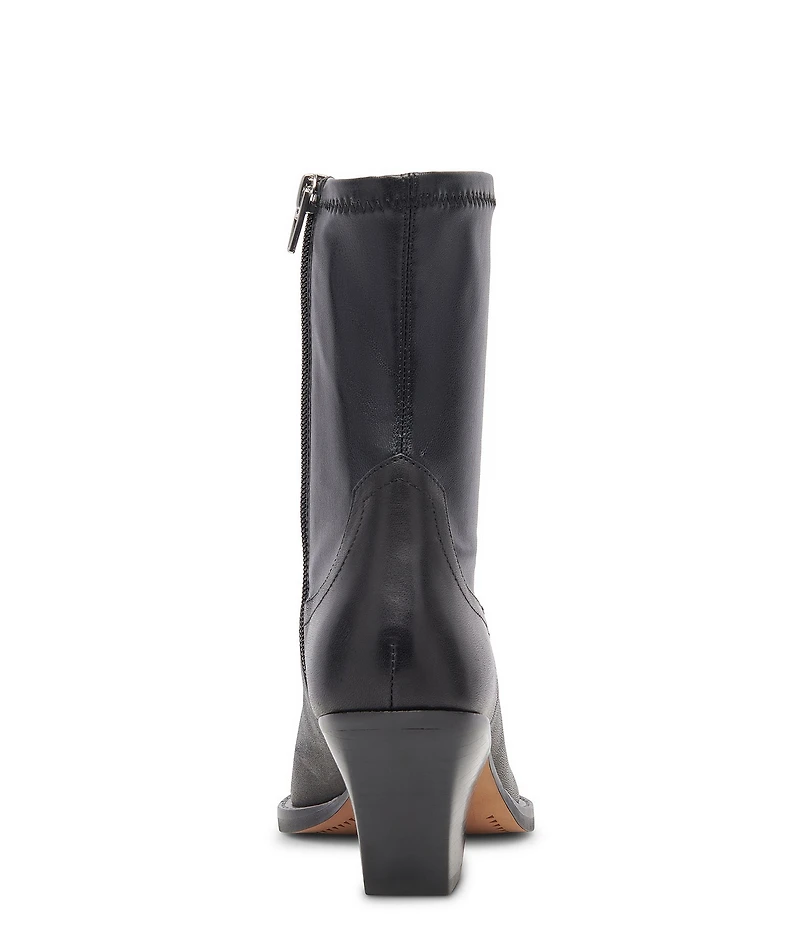Dolce Vita Rutger Leather Pointed Toe Booties