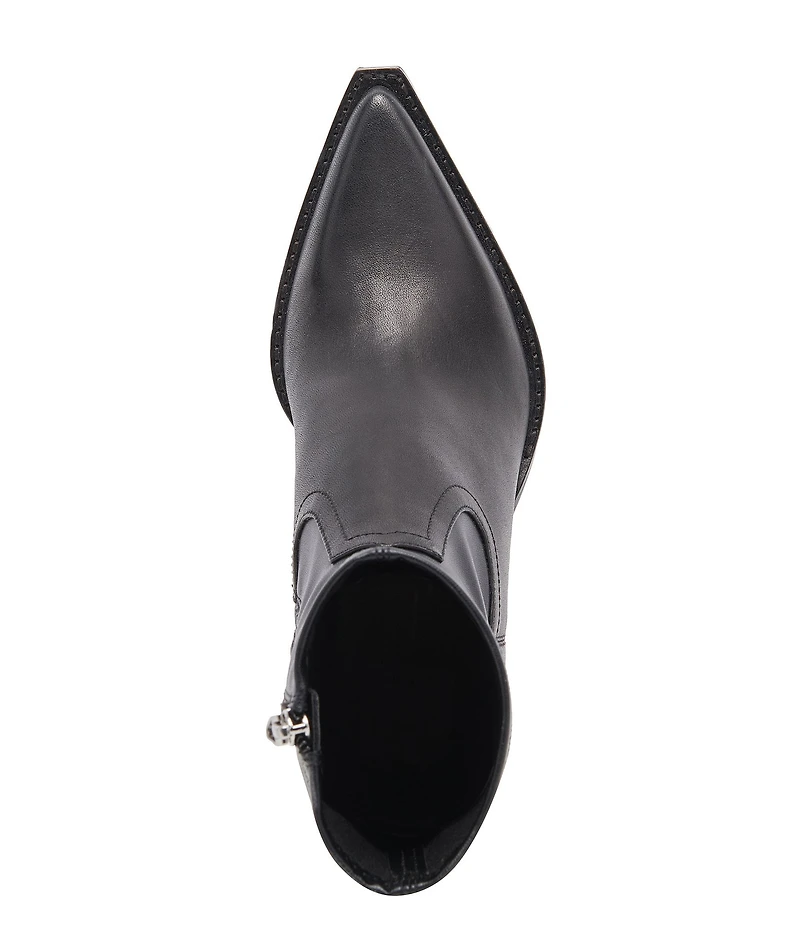 Dolce Vita Rutger Leather Pointed Toe Booties