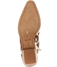 Dolce Vita Safira Cow Print Calf Hair Booties
