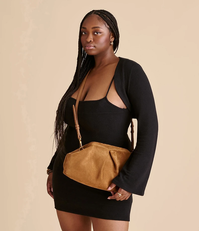 Dolce Vita Sahara Large Suede Clutch