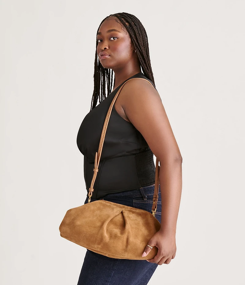 Dolce Vita Sahara Large Suede Clutch