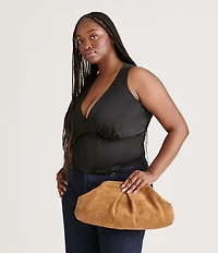 Dolce Vita Sahara Large Suede Clutch