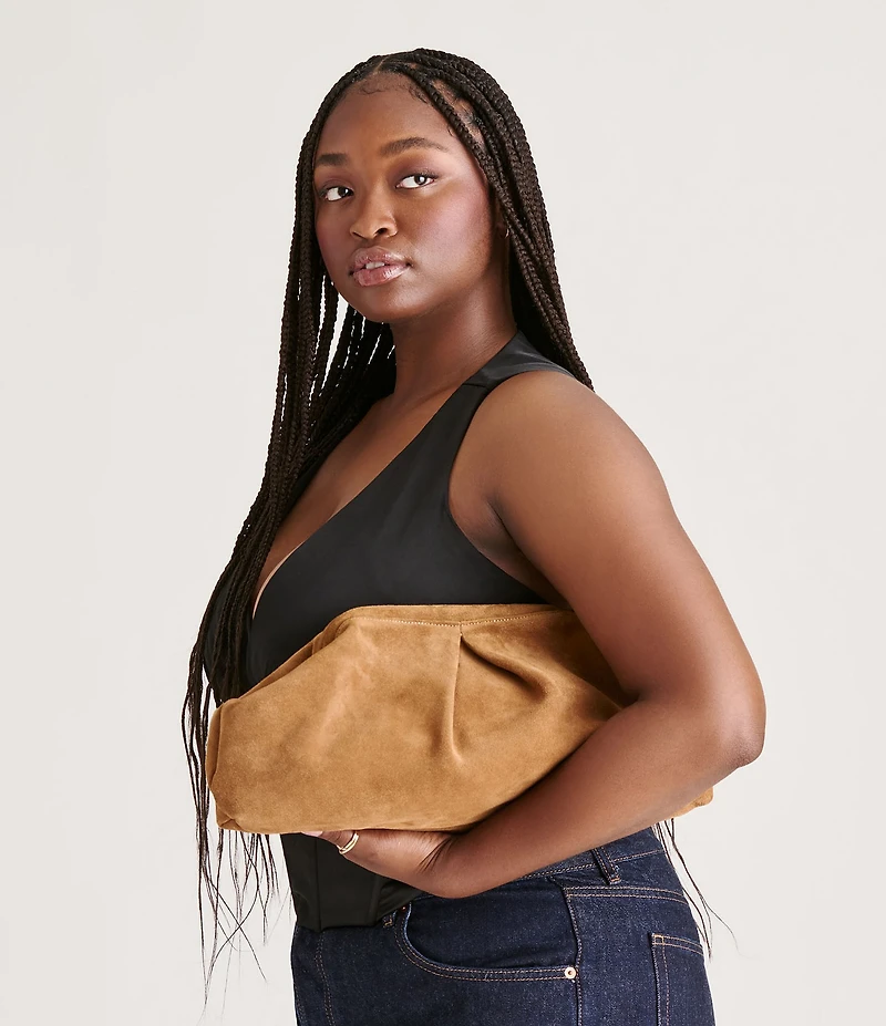 Dolce Vita Sahara Large Suede Clutch