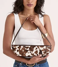 Dolce Vita Savaii Cow Print Halfcalf East-West Shoulder Bag