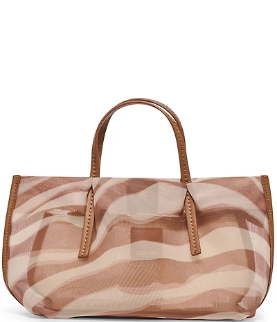 Dolce Vita Selene Zebra Mesh Unline Mini Tote Bag