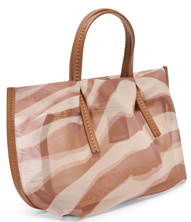 Dolce Vita Selene Zebra Mesh Unline Mini Tote Bag