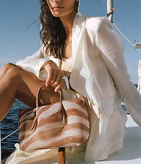 Dolce Vita Selene Zebra Mesh Unline Mini Tote Bag