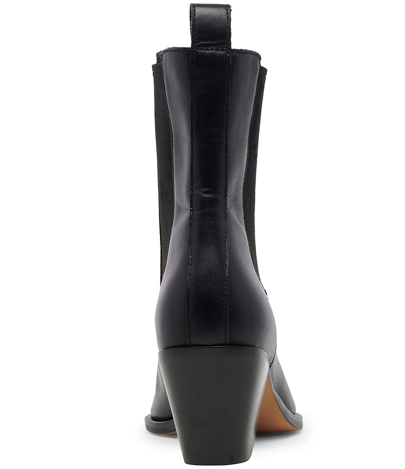 Dolce Vita Shadie H2O Leather Waterproof Point Toe Chelsea Booties