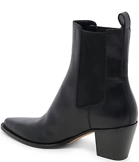 Dolce Vita Shadie H2O Leather Waterproof Point Toe Chelsea Booties