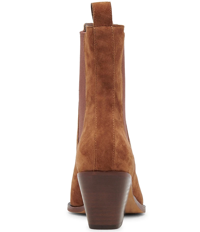 Dolce Vita Shadie H2O Suede Waterproof Point Toe Chelsea Booties