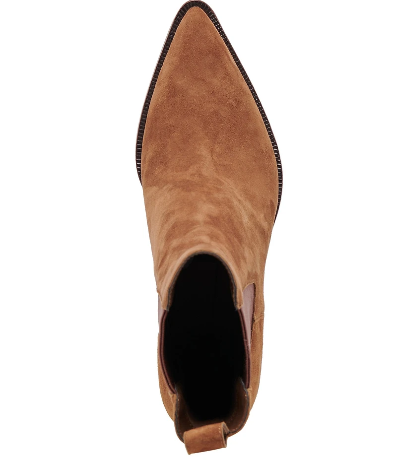 Dolce Vita Shadie H2O Suede Waterproof Point Toe Chelsea Booties