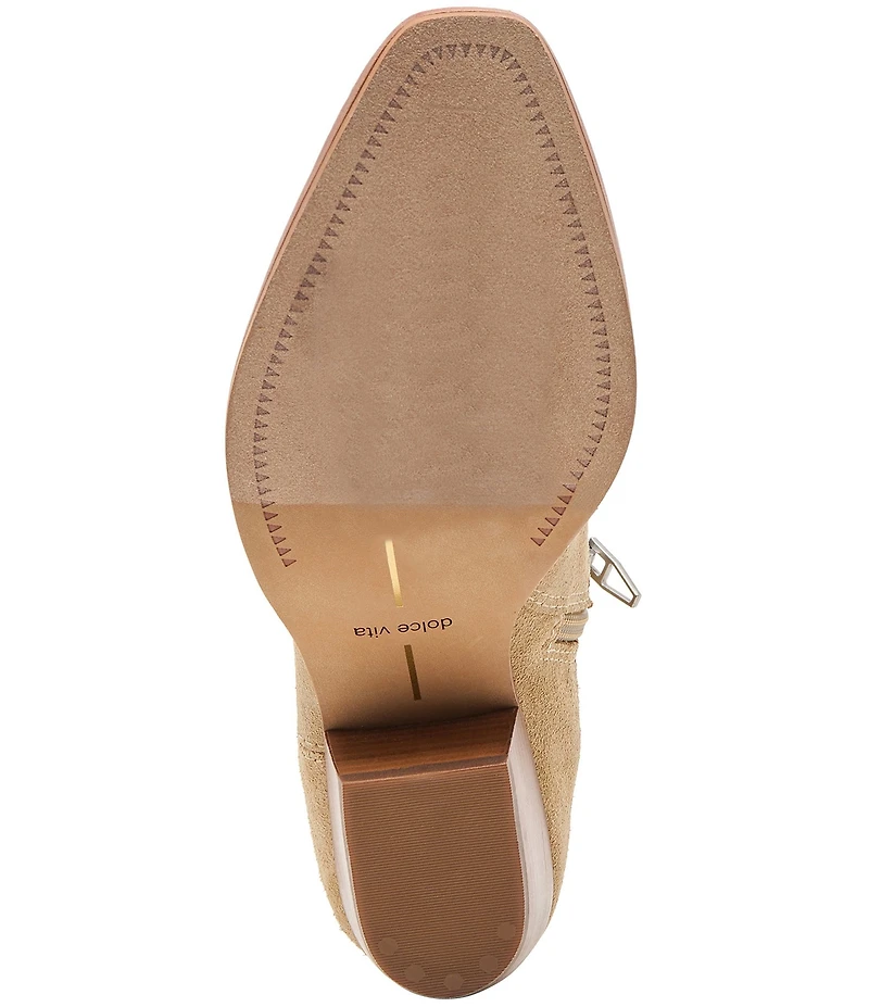 Dolce Vita Shania H2O Waterproof Suede Western Booties