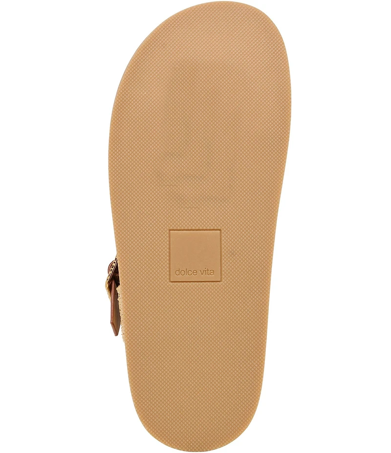 Dolce Vita Shenna Leather Gladiator Footbed Espadrille Sandals