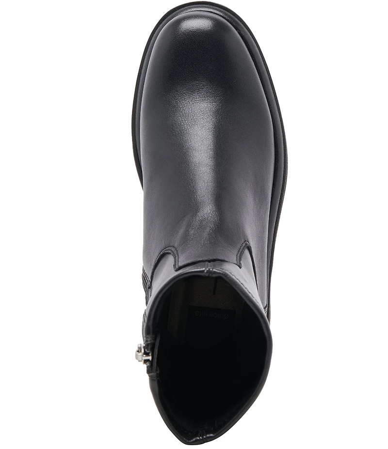 Dolce Vita Simaya H2O Waterproof Leather Lug Booties