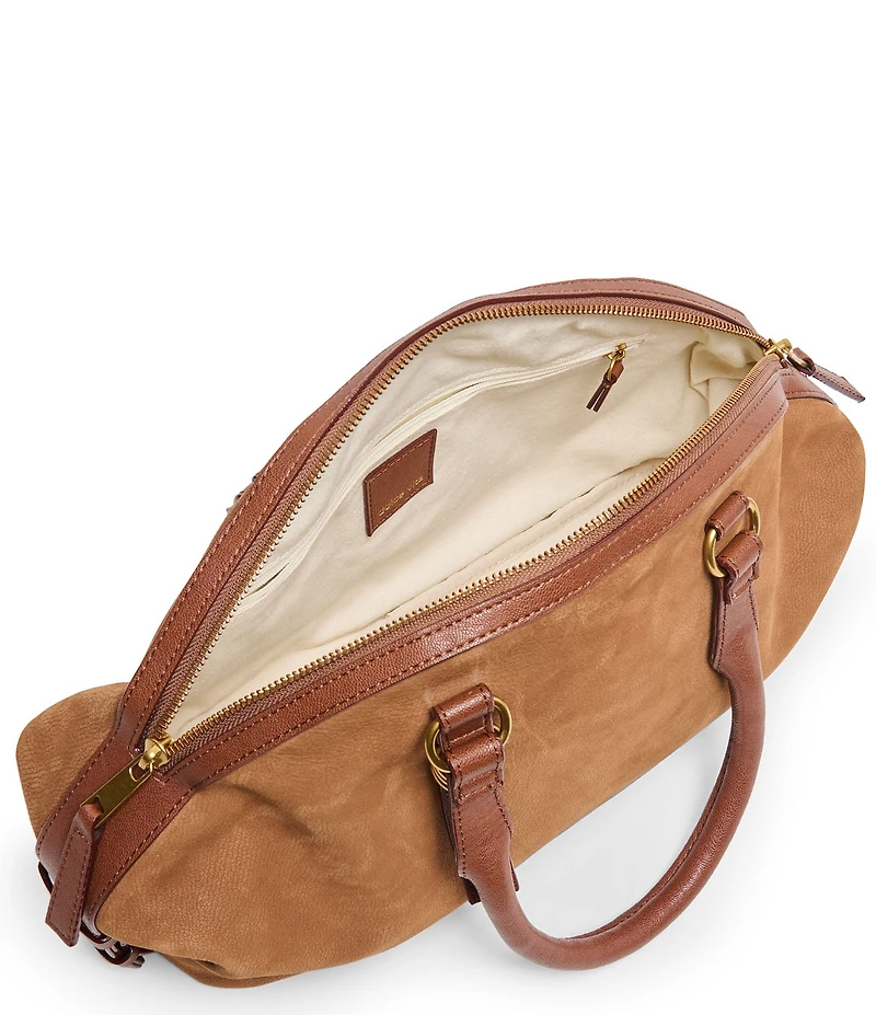 Dolce Vita Sion Nubuck Leather Satchel Bag