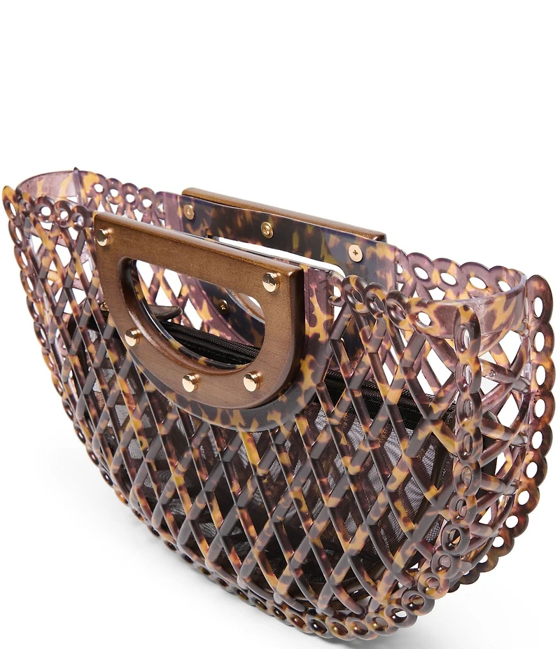 Dolce Vita Solandra PVC Clutch Handle Handbag