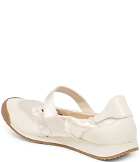 Dolce Vita Spruce Satin Ruched Ballet Mary Jane Hook-and-Loop Sneakers