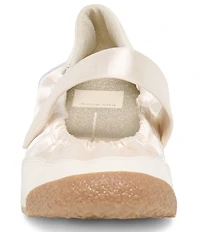Dolce Vita Spruce Satin Ruched Ballet Mary Jane Hook-and-Loop Sneakers