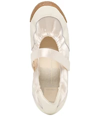 Dolce Vita Spruce Satin Ruched Ballet Mary Jane Hook-and-Loop Sneakers
