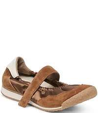 Dolce Vita Spruce Satin Ruched Ballet Mary Jane Hook-and-Loop Sneakers