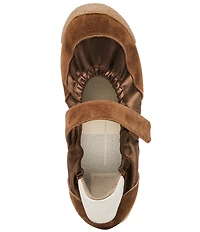 Dolce Vita Spruce Satin Ruched Ballet Mary Jane Hook-and-Loop Sneakers