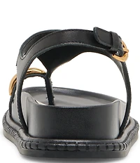 Dolce Vita Stefan Leather Toe Ring Hardware Sandals