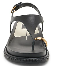 Dolce Vita Stefan Leather Toe Ring Hardware Sandals