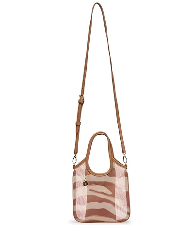 Dolce Vita Sylvene Mesh Zebra Print Mini Crossbody Bag