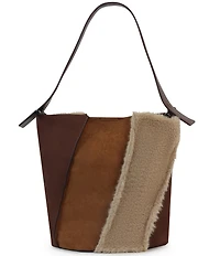 Dolce Vita Thalia Mixed Media Panel Bucket Bag