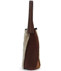 Dolce Vita Thalia Mixed Media Panel Bucket Bag