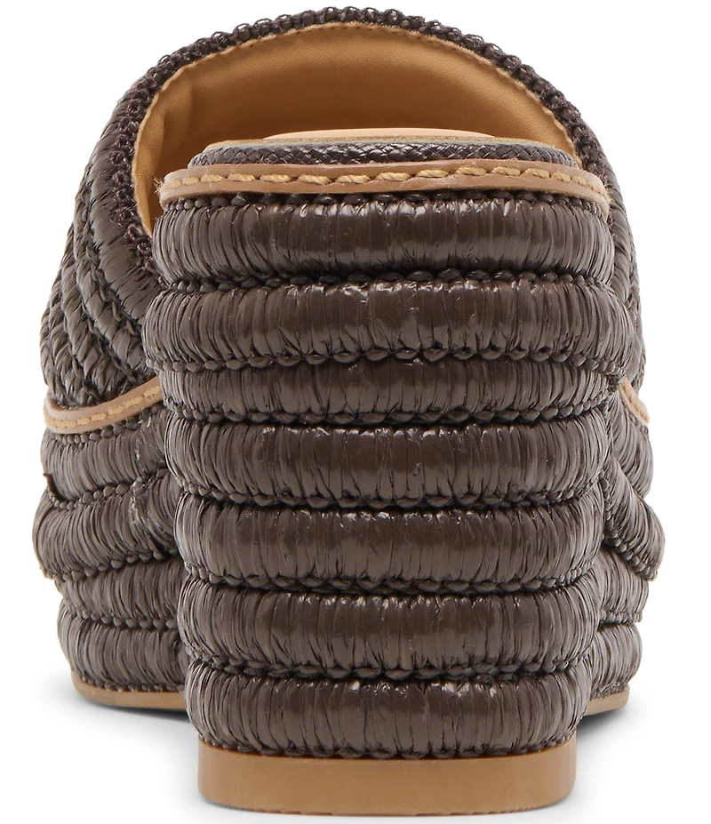 Dolce Vita Throne Raffia Wedge Platform Sandals