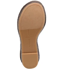Dolce Vita Throne Raffia Wedge Platform Sandals