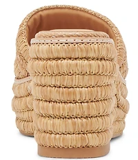 Dolce Vita Throne Raffia Wedge Platform Sandals