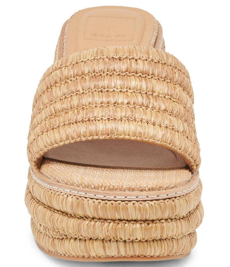 Dolce Vita Throne Raffia Wedge Platform Sandals