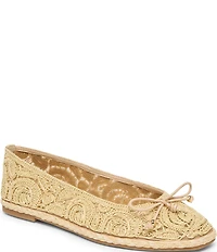 Dolce Vita Tianna Raffia Ballet Flats