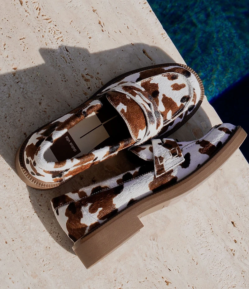 Dolce Vita Tiggy Calf Hair Penny Loafers