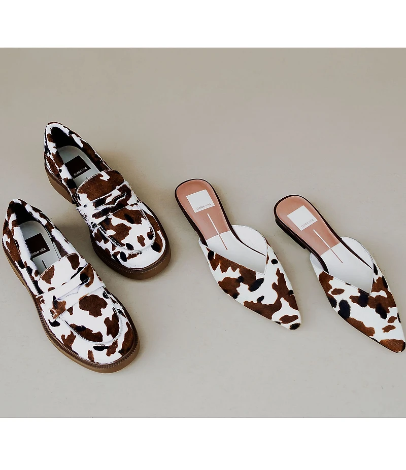Dolce Vita Tiggy Calf Hair Penny Loafers