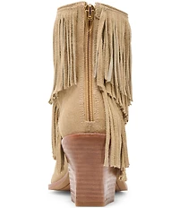 Dolce Vita Torey Suede Fringe Western Booties