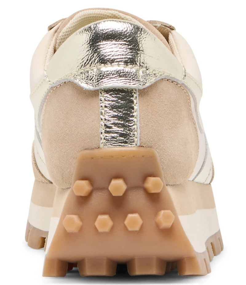 Dolce Vita Tresa Leather Lug Sole Sporty Sneakers